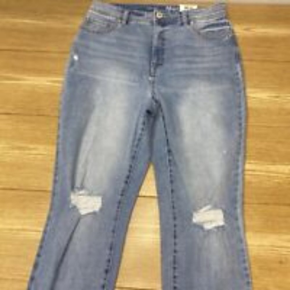 Style & Co Womens High Rise Jeans Slim Leg Distressed Denim Ankle Pants Size 6 - Picture 3 of 16
